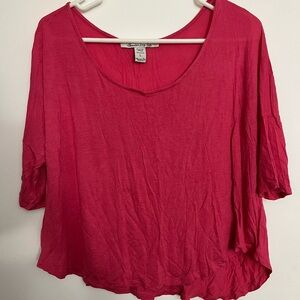 Women's casual  boxie pink top